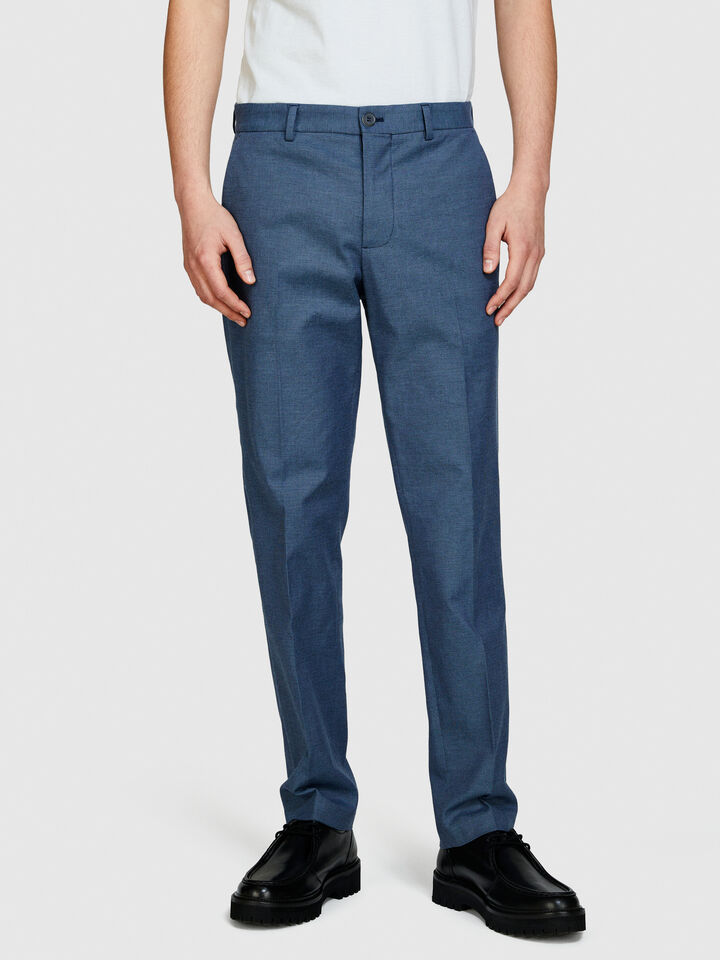 Formal trousers - men's slim fit trousers - Blue | Sisley image number 4